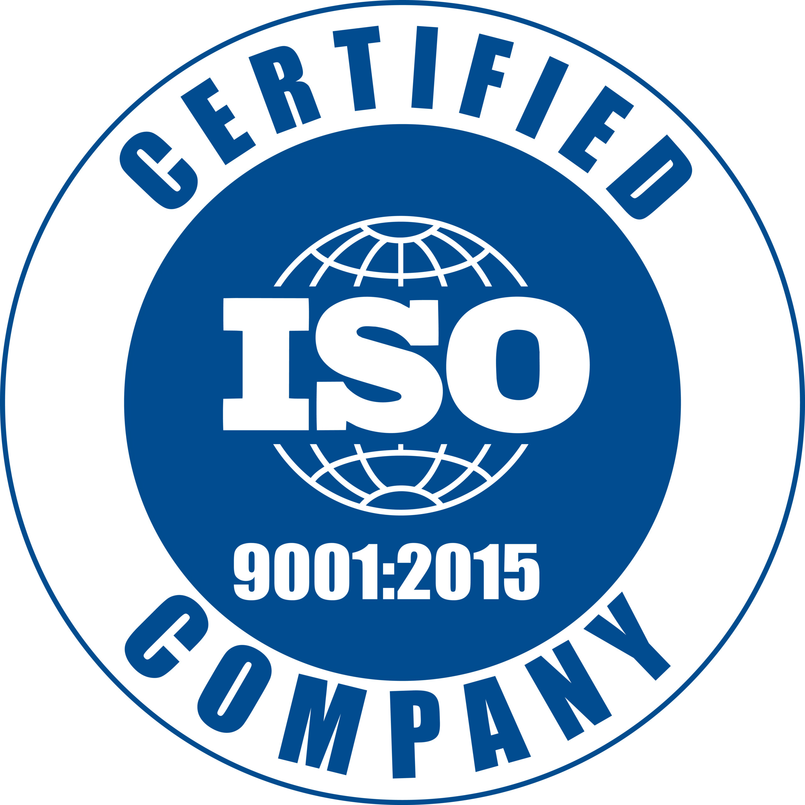 Iso 9001 品質管理系統認證標章